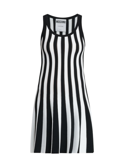 MOSCHINO WOMEN'S ARCHIVE STRIPES KNIT MINIDRESS