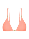Vix By Paula Hermanny Women's Cora Triangle Bikini Top In Peach
