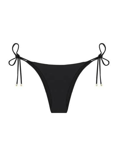Vix By Paula Hermanny Women's Side-tie Bikini Bottoms In Black