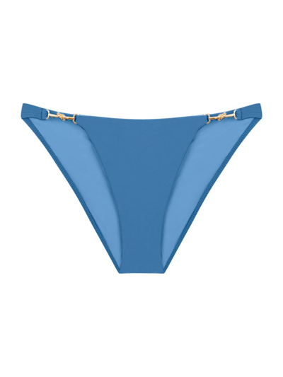 Vix By Paula Hermanny Women's Cora Low-rise Bikini Bottom In Light Blue