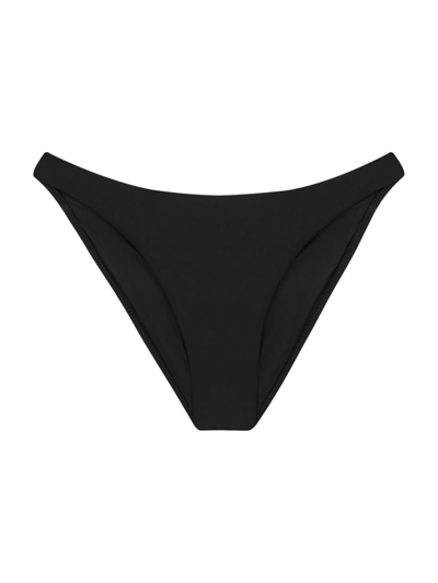 Vix By Paula Hermanny Women's Solid Low-rise Bikini Bottom In Black