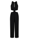 Vix By Paula Hermanny Women's Nayara Linen-blend Cut-out Jumpsuit In Black