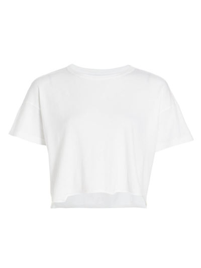 Year Of Ours Cropped Cotton Tee In White