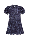 Reiss Joanne - Navy Print Teen Printed Puff Sleeve Dress, Uk 13-14 Yrs