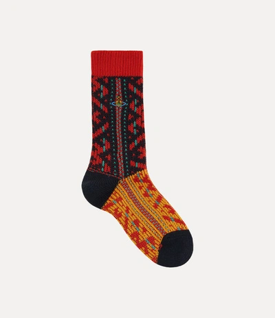Vivienne Westwood Ladies Socks In Red