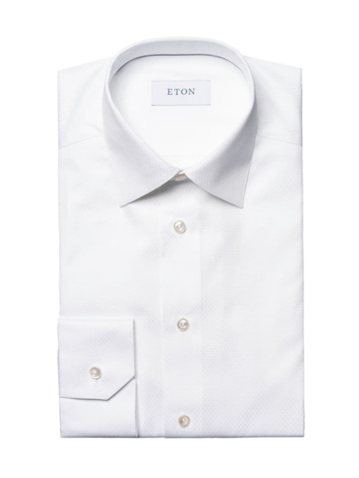 Eton Men's Slim-fit Geometric Party Shirt In White