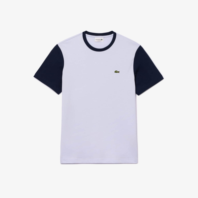 Lacoste Men's Regular Fit Cotton Colorblock T-shirt - 4xl - 9 In Blue