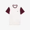 Lacoste Men's Regular Fit Cotton Colorblock T-shirt - Xxl - 7 In White