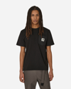 Sacai Mens Black X Carhartt Wip Brand-patch Cotton-jersey T-shirt In Black