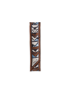 Prada Women's Printed Twill Skinny Scarf In Blue Multi