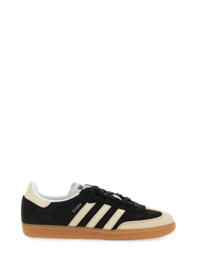 Adidas Originals Samba Og Leather And Suede Sneakers In Black