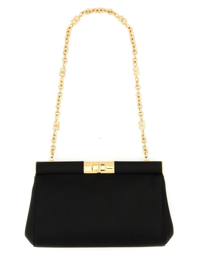 Dolce & Gabbana Small "marlene" Shoulder Bag In Black