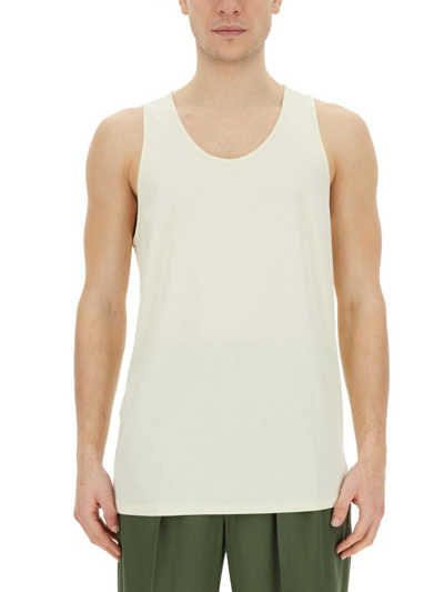 Lemaire Cotton Tank Top In White