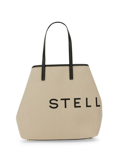 Stella Mccartney Beach Tote Bag In Powder