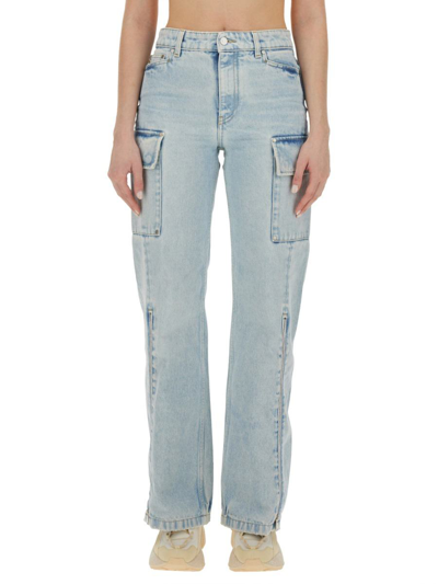 Stella Mccartney Cargo Jeans In Denim