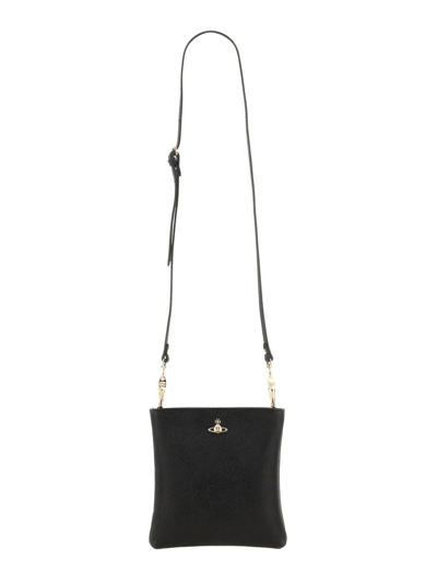 Vivienne Westwood Squire New Square Shoulder Bag In Black
