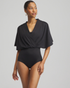 CHICO'S GOTTEX MODEST ONE PIECE SWIMSUIT IN BLACK SIZE SMALL | CHICO'S
