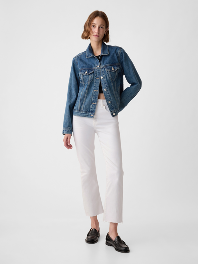 Gap High Rise Kick Fit Jeans In Optic White
