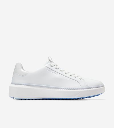 Cole Haan Grandprø Topspin Golf In Optic White-heather Gray