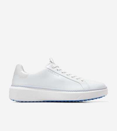 Cole Haan Women's Grandprø Topspin Waterproof Golf Shoes - White Size 9 In Optic White-heather Gray