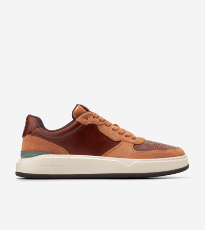 Cole Haan Men's Grandprø Crossover Sneaker - Brown Size 8.5 In Acorn Brown-trellis-ivory