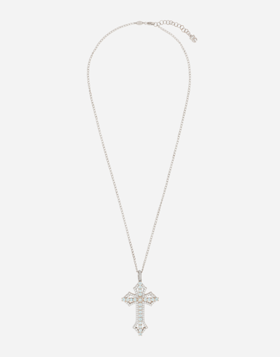 Dolce & Gabbana 373 Pendente Croce A In White