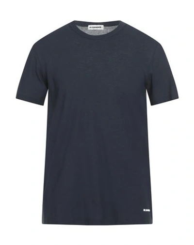 Jil Sander+ Man T-shirt Midnight Blue Size Xxl Cotton