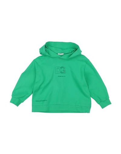 Dolce & Gabbana Babies'  Toddler Boy Sweatshirt Green Size 6 Cotton, Elastane