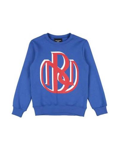 Neil Barrett Babies'  Toddler Boy Sweatshirt Bright Blue Size 6 Cotton