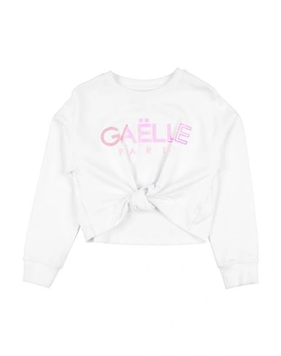 Gaelle Paris Babies' Gaëlle Paris Toddler Girl Sweatshirt White Size 6 Cotton, Polyester