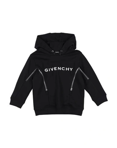 Givenchy Babies'  Toddler Girl Sweatshirt Black Size 5 Cotton, Polyester