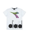 Diadora Babies'  Toddler Girl T-shirt White Size 4 Cotton