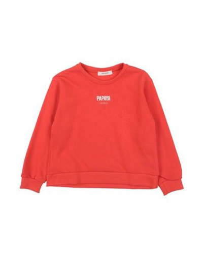 Vicolo Babies'  Toddler Girl Sweatshirt Tomato Red Size 6 Cotton, Polyester