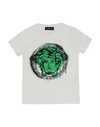 VERSACE YOUNG VERSACE YOUNG TODDLER BOY T-SHIRT WHITE SIZE 5 COTTON