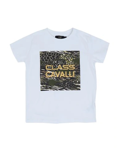 Cavalli Class Babies'  Toddler Girl T-shirt White Size 4 Cotton, Elastane
