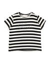 Vicolo Toddler Girl T-shirt Black Size 4 Viscose, Elastane In Black