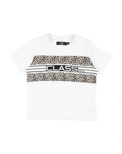 Cavalli Class Toddler Boy T-shirt White Size 6 Cotton, Elastane In White