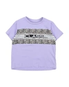 Cavalli Class Babies'  Toddler Boy T-shirt Lilac Size 6 Cotton, Elastane In Purple