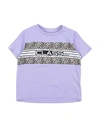 Cavalli Class Toddler Boy T-shirt Lilac Size 6 Cotton, Elastane In Purple