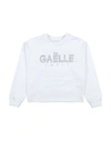 Gaelle Paris Babies' Gaëlle Paris Toddler Girl Sweatshirt White Size 6 Cotton, Elastomultiester
