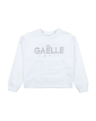 Gaelle Paris Babies' Gaëlle Paris Toddler Girl Sweatshirt White Size 6 Cotton, Elastomultiester