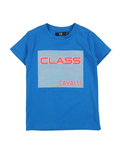 Cavalli Class Babies'  Toddler Girl T-shirt Blue Size 6 Cotton, Elastane