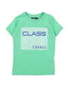 Cavalli Class Babies'  Toddler Girl T-shirt Green Size 4 Cotton, Elastane