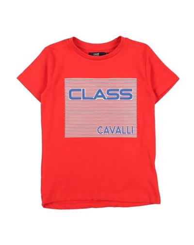 Cavalli Class Babies'  Toddler Girl T-shirt Red Size 6 Cotton, Elastane