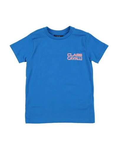 Cavalli Class Babies'  Toddler Boy T-shirt Blue Size 6 Cotton, Elastane