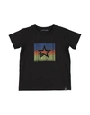 Daniele Alessandrini Babies'  Toddler Boy T-shirt Black Size 5 Cotton, Elastane