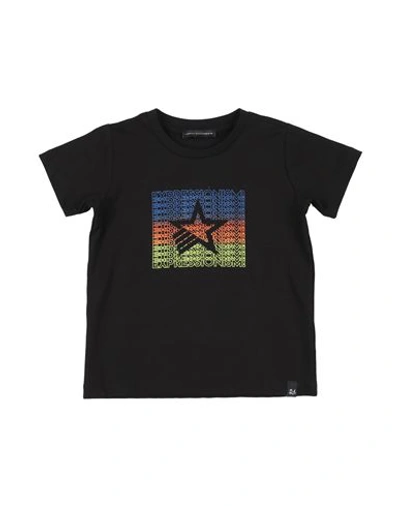 Daniele Alessandrini Babies'  Toddler Boy T-shirt Black Size 4 Cotton, Elastane