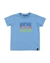 Daniele Alessandrini Babies'  Toddler Boy T-shirt Pastel Blue Size 5 Cotton, Elastane