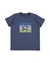 Daniele Alessandrini Babies'  Toddler Boy T-shirt Blue Size 5 Cotton, Elastane