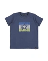 Daniele Alessandrini Toddler Boy T-shirt Blue Size 5 Cotton, Elastane In Blue